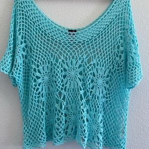 2b Bebe Crochet bathing suit cover up